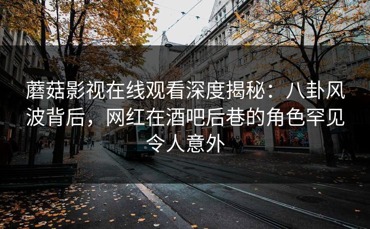 蘑菇影视在线观看深度揭秘：八卦风波背后，网红在酒吧后巷的角色罕见令人意外